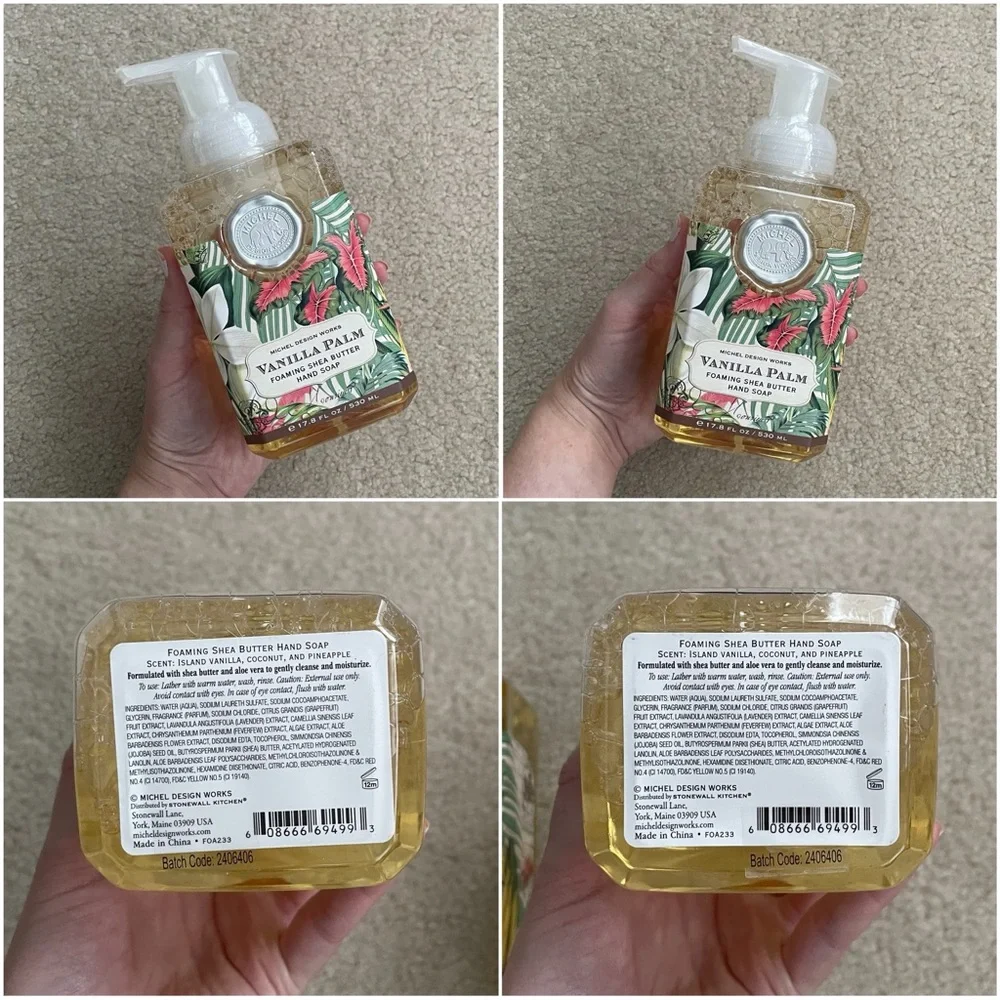 Michel Design Works Vanilla Palm Foaming Hand Soap (2-Pack)